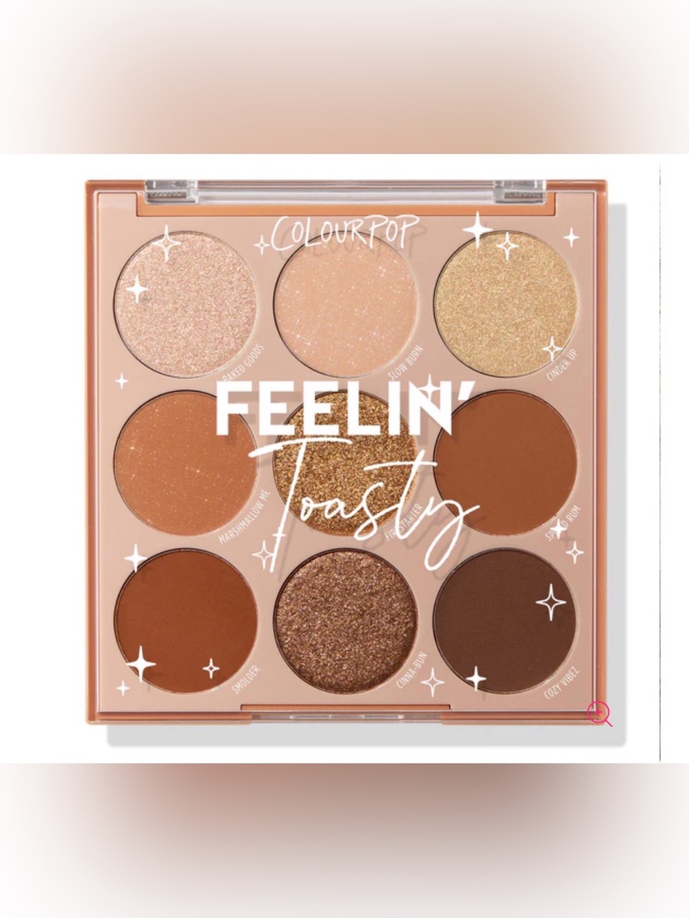 ColourPop Feelin' Toasty 9-Pan Palette — Warm Clay, Brown, Bronze Shades